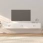 Mobili Porta TV a Parete 3 pz Bianco 100x34,5x40 cm Mobili Porta TV a Parete 3 pz Bianco 100x34,5x40 cm