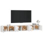 Mobili Porta TV a Parete 3 pz Bianco 100x34,5x40 cm Mobili Porta TV a Parete 3 pz Bianco 100x34,5x40 cm