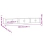 Mobili Porta TV a Parete 3 pz Bianco 100x34,5x40 cm Mobili Porta TV a Parete 3 pz Bianco 100x34,5x40 cm