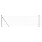 vidaXL Set di pali del recinto Argento 25 x 0.6 m Acciaio zincato