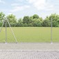 vidaXL Set di pali del recinto Argento 25 x 1,2 m Acciaio zincato