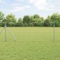 vidaXL Recinzione da Campo 0,8 x 25 m in Acciaio Zincato