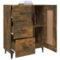 Credenza Rovere Fumo 69,5x34x90 cm in Legno Multistrato Credenza Rovere Fumo 69,5x34x90 cm in Legno Multistrato
