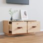 vidaXL Mobile Porta TV 80x34x35 cm in Legno Massello di Pino vidaXL Mobile Porta TV 80x34x35 cm in Legno Massello di Pino
