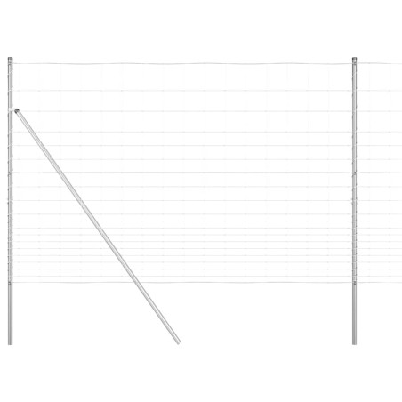vidaXL Recinto per Giardino 1,6x25 m in Acciaio Galvanizzato