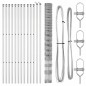 vidaXL Recinto per Giardino 1,6x25 m in Acciaio Galvanizzato