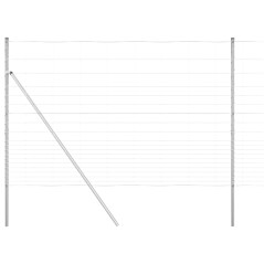 vidaXL Recinzione da Campo 1,6 x 25 m in Acciaio Zincato