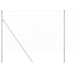 vidaXL Recinzione da Campo 1,6 x 25 m in Acciaio Zincato