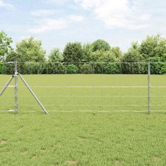 vidaXL Recinzione per Campo 0.8x50 m in Acciaio Zincato