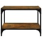 Mobile TV Rovere Fumo 60x33x41 cm Legno Multistrato e Acciaio