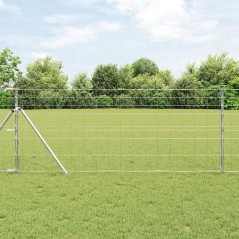 vidaXL Recinzione da Campo 1 x 50 m in Acciaio Zincato
