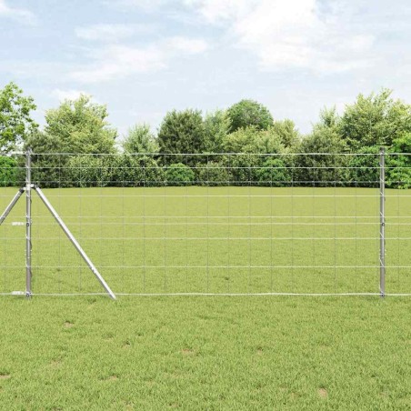vidaXL Recinzione da Campo 1 x 50 m in Acciaio Zincato