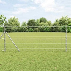 vidaXL Recinzione da Campo 1x50 m in acciaio galvanizzato