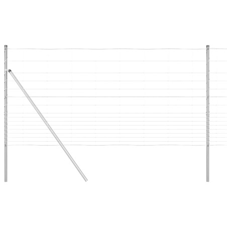 vidaXL Recinzione da Campo 1.2x50 m in Acciaio Zincato