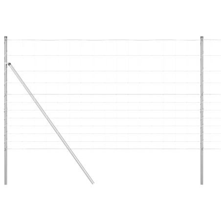 vidaXL Recinzione da Campo 1.4x50 m In Acciaio Zincato