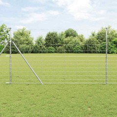 vidaXL Recinzione da Campo 1.4x50 m in Acciaio Zincato