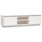 Mobile Porta TV Bianco 140x35x40 cm in Legno Massello di Pino Mobile Porta TV Bianco 140x35x40 cm in Legno Massello di Pino