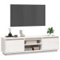 Mobile Porta TV Bianco 140x35x40 cm in Legno Massello di Pino Mobile Porta TV Bianco 140x35x40 cm in Legno Massello di Pino