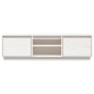 Mobile Porta TV Bianco 140x35x40 cm in Legno Massello di Pino Mobile Porta TV Bianco 140x35x40 cm in Legno Massello di Pino