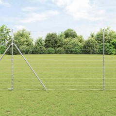 vidaXL Recinzione da Campo 1.6 x 50m in Acciaio Zincato