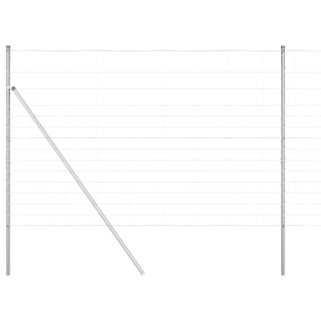 vidaXL Recinzione da Campo 1.6 x 50m in Acciaio Zincato