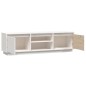Mobile Porta TV Bianco 140x35x40 cm in Legno Massello di Pino Mobile Porta TV Bianco 140x35x40 cm in Legno Massello di Pino