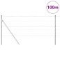 vidaXL Recinzione da Campo 0.8x100 m in Acciaio Galvanizzato