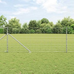 vidaXL Recinzione per Campo 1x25 m in acciaio zincato