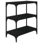 Mobile Porta Libri Nero 60x33x70,5 cm Legno Multistrato Acciaio Mobile Porta Libri Nero 60x33x70,5 cm Legno Multistrato Acciaio