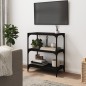 Mobile Porta Libri Nero 60x33x70,5 cm Legno Multistrato Acciaio Mobile Porta Libri Nero 60x33x70,5 cm Legno Multistrato Acciaio