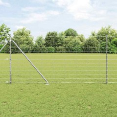 vidaXL Recinzione per fienile 1,2 x 25 m in acciaio zincato