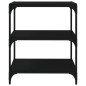Mobile Porta Libri Nero 60x33x70,5 cm Legno Multistrato Acciaio Mobile Porta Libri Nero 60x33x70,5 cm Legno Multistrato Acciaio
