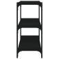Mobile Porta Libri Nero 60x33x70,5 cm Legno Multistrato Acciaio Mobile Porta Libri Nero 60x33x70,5 cm Legno Multistrato Acciaio