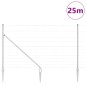 vidaXL Recinzione 1.4x25 m in acciaio zincato