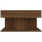 Tavolino da Salotto Rovere Marrone 57x57x30cm Legno Multistrato