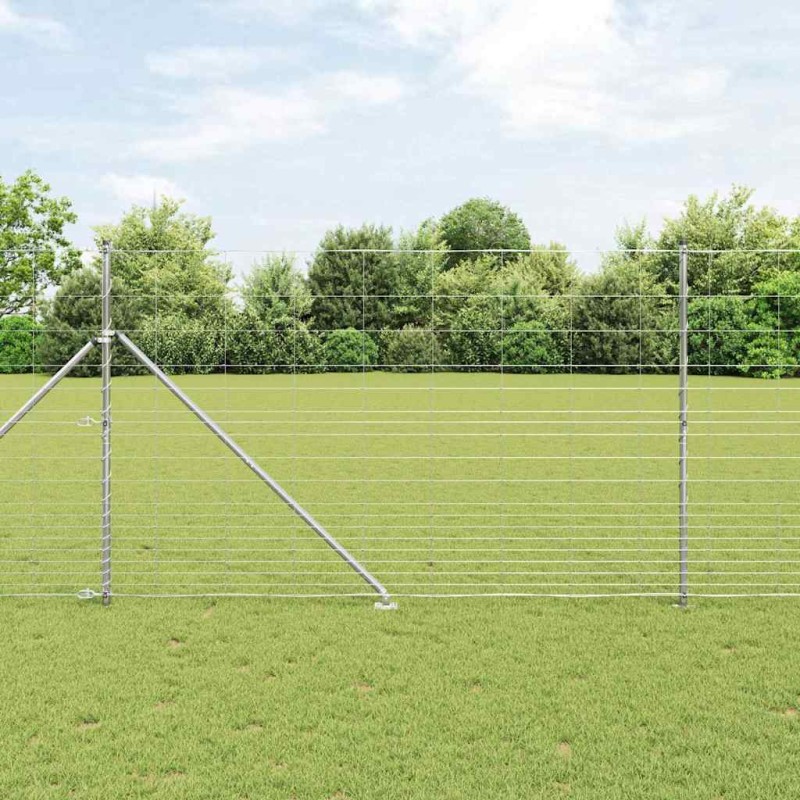 vidaXL Recinzione da Campo 1,5 x 25 m in acciaio zincato vidaXL Recinzione da Campo 1,5 x 25 m in acciaio zincato