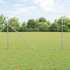 vidaXL Recinzione di Campo 1.4 x 50 m in Acciaio Galvanizzato