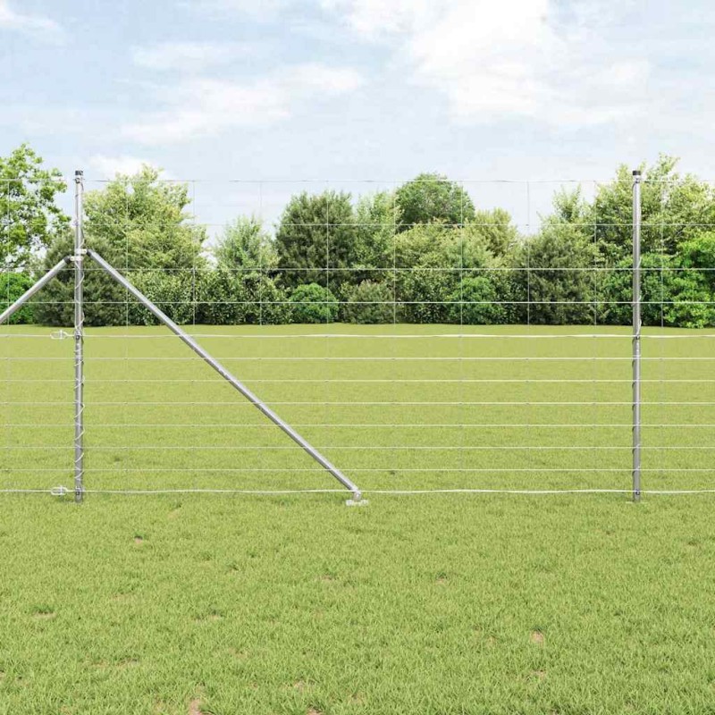 vidaXL Recinzione di Campo 1.4 x 50 m in Acciaio Galvanizzato