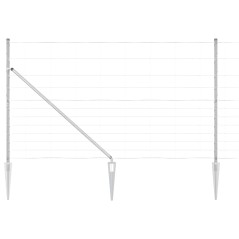 vidaXL Recinzione di Campo 1.4 x 50 m in Acciaio Galvanizzato