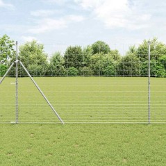 vidaXL Recinzione da Campo 1,5 x 50 m in Acciaio Galvanizzato