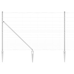 vidaXL Recinzione da Campo 1,5 x 50 m in Acciaio Galvanizzato