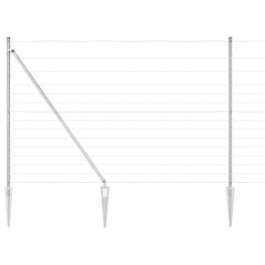 vidaXL Recinzione per Campo 1.6x50 m in Acciaio Galvanizzato