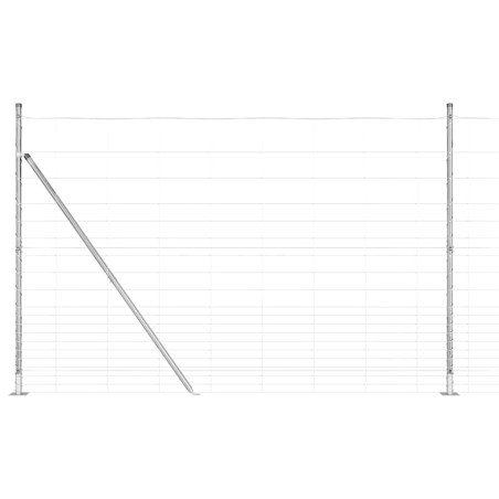 vidaXL Recinzione da Campo 1,6 x 25m in Acciaio Zincato
