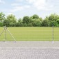 vidaXL Recinzione da Campo 0.8x50 m in Acciaio Zincato