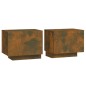 vidaXL Comodino Rovere Fumo 100x35x40 cm Legno Multistrato vidaXL Comodino Rovere Fumo 100x35x40 cm Legno Multistrato