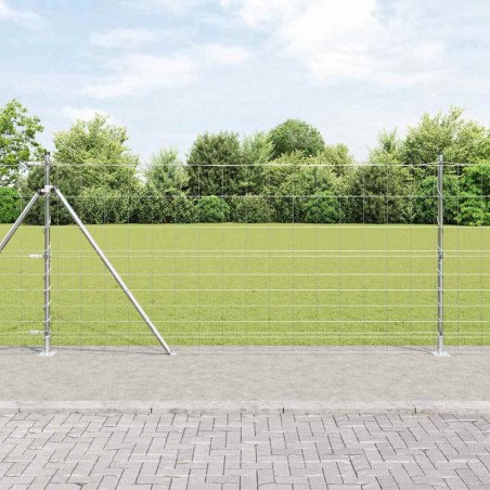 vidaXL Recinto da Campo 1,2 x 50 m in acciaio galvanizzato