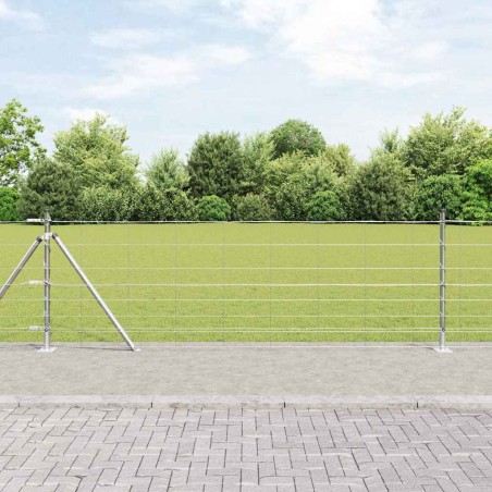 vidaXL Recinzione da Campo 0,8 x 100 m in acciaio zincato