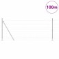 vidaXL Recinzione da Campo 1x100 m in Acciaio Galvanizzato