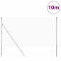 vidaXL Set di Pali per Recinzione Set di 2 Acciaio zincato 10 x 1 m