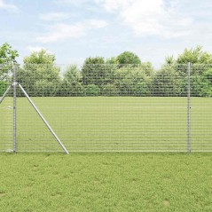 vidaXL Recinzione in Filo Saldato con 7 Post 1,2x10 m in Acciaio Zincato